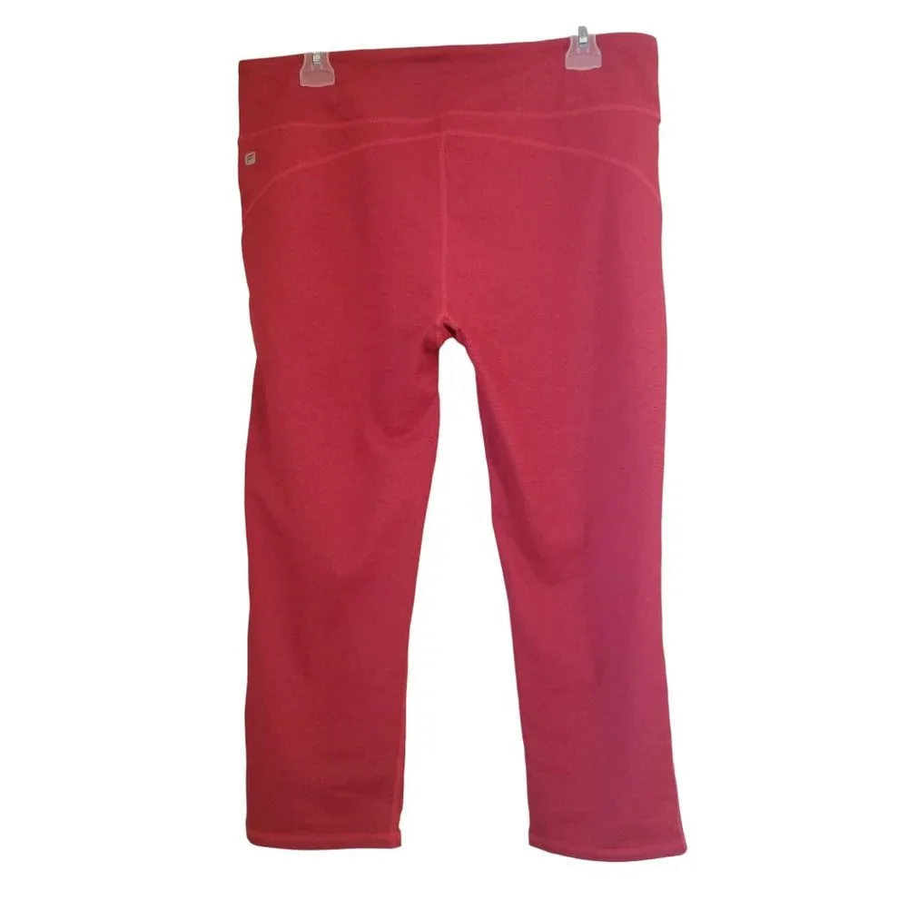 Fabletics LIMA Capri XL Red Stretch Leggings Athleisure‎ Athletic NWT Yoga